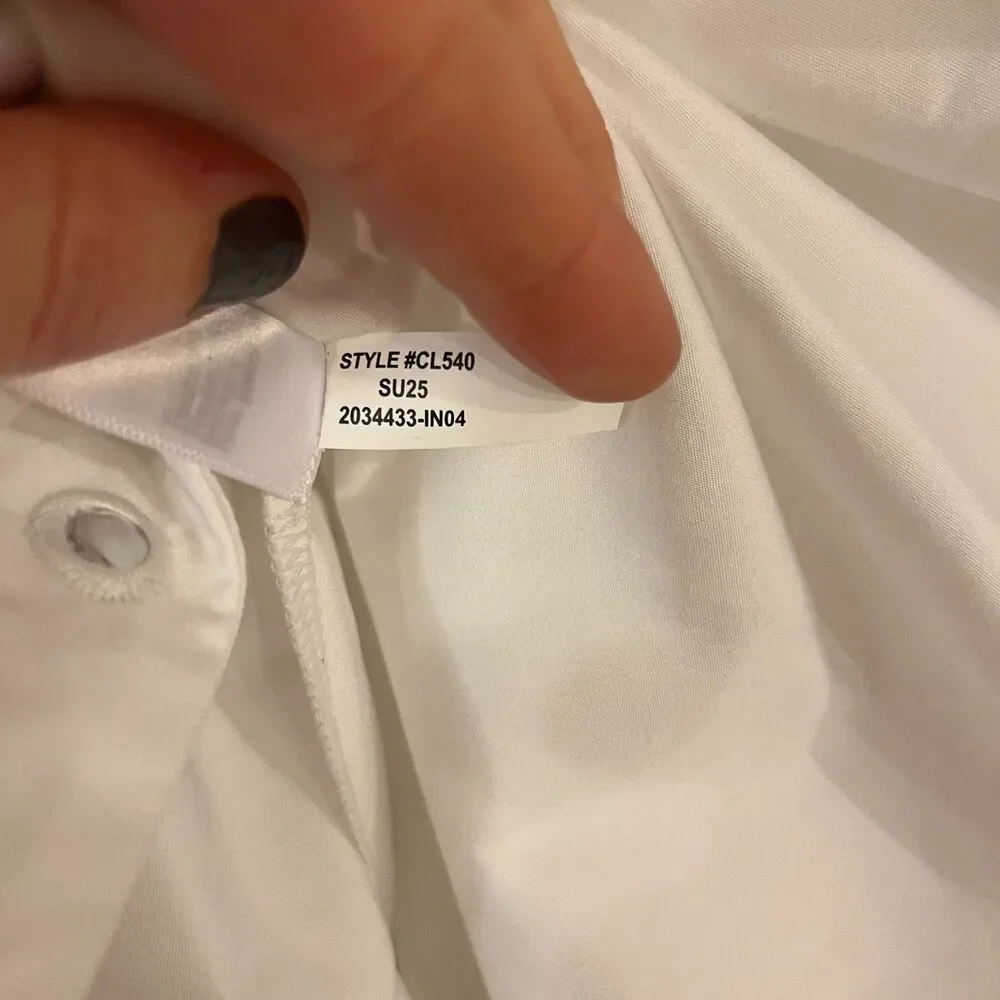 J. Crew Circle Skirt w Mirror Embellishments White SZ XLG Coastal Nautical NWT